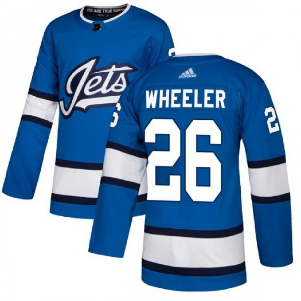 Men's Winnipeg Jets Blake Wheeler #26 adidas Blue Alternate Authentic Jersey-Pro Kit Vault | Brand New 26/27 Sports Jerseys